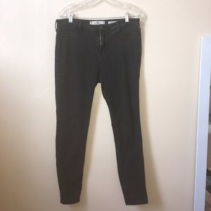 Hollister Dark Grey High Rise Jean Leggings